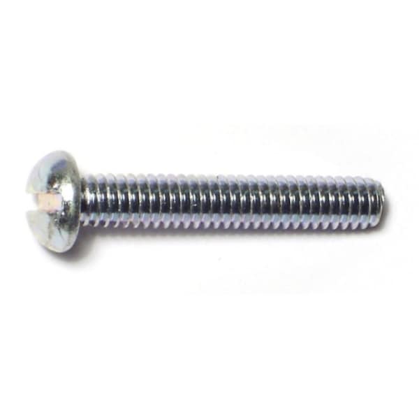 Midwest Fastener #5-32 x 1 in Slotted Round Machine Screw, Zinc Plated Steel, 40 PK 61391 - main